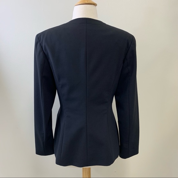 GIORGIO ARMANI LE COLLEZIONI Asymmetric Wool Blazer Size 8 - Picture 7 of 16